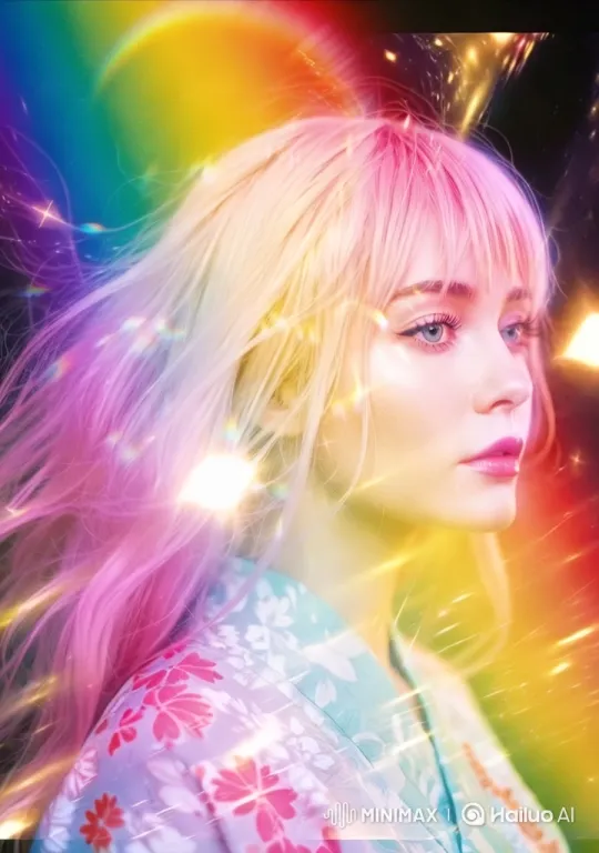 Dreamy Ethereal Beauty with Vibrant Colors and Gentle Movements – AI Generated Video | Hailuo AI