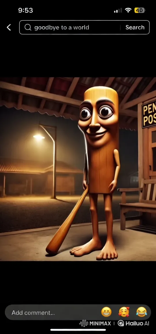 Wooden Figure Dance in Rustic Night Setting – AI Generated Video | Hailuo AI