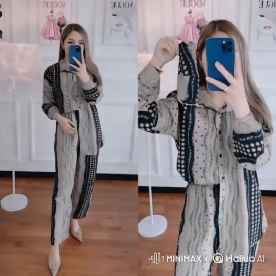Woman Showcases Elegant Outfit in Stylish Setting – AI Generated Video | Hailuo AI