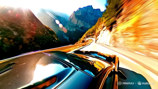 Thrilling Mountain Pass Drive: Hyper-Immersive GoPro Footage – AI Generated Video | Hailuo AI