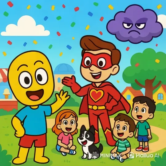 Captain Thank You Saves Politenessville from Forgetfulness – AI Generated Video | Hailuo AI