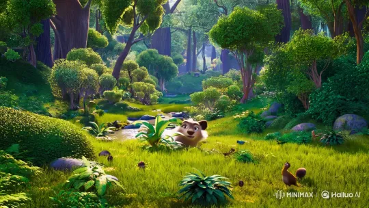Animal Explores Enchanted Forest in Animated Short – AI Generated Video | Hailuo AI