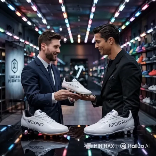 Lionel Messi Sells Futuristic Football Shoes to Ronaldo – AI Generated Video | Hailuo AI
