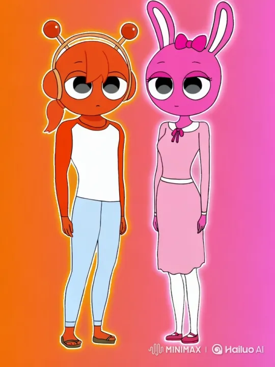 Animated Characters Share Affectionate Hug – AI Generated Video | Hailuo AI