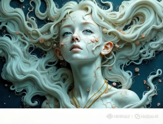 Enchanting Live2D Video of Graceful Girl with Flowing Hair – AI Generated Video | Hailuo AI