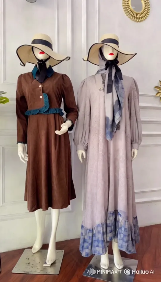 Vintage Elegance: Mannequins Dance in Vintage Dresses – AI Generated Video | Hailuo AI