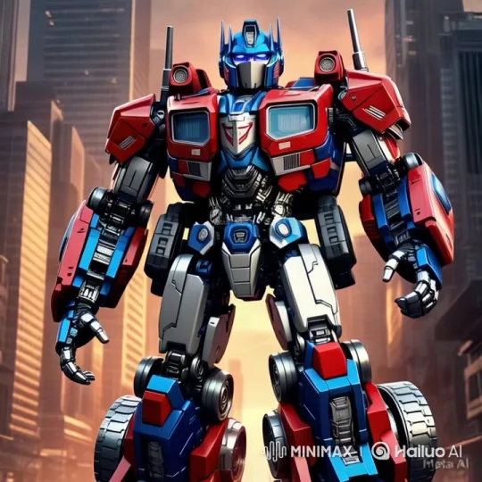 Robotic Giant Stands Watch Over Cityscape at Sunset – AI Generated Video | Hailuo AI