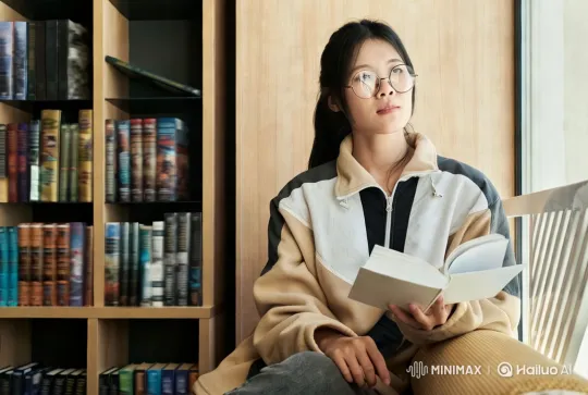 Encouraging Words in a Cozy Library Setting – AI Generated Video | Hailuo AI