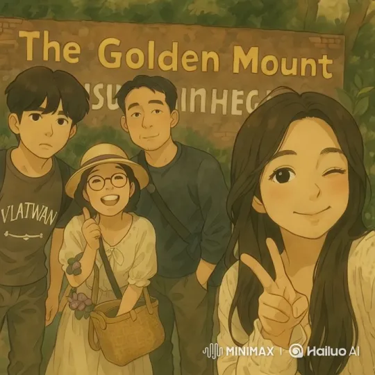 Four Individuals in Serene Setting with Aesthetic Style – AI Generated Video | Hailuo AI