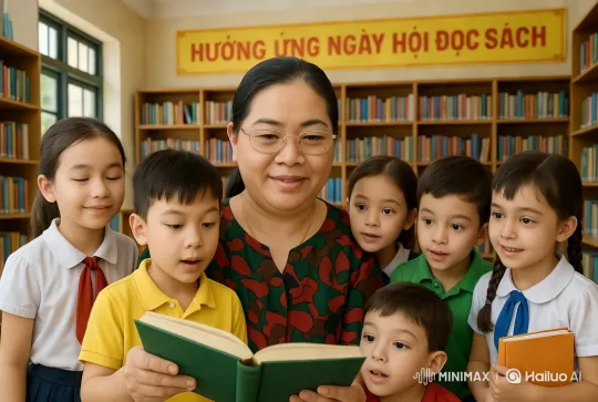 Vibrant Classroom: Animated Storytelling with Children – AI Generated Video | Hailuo AI