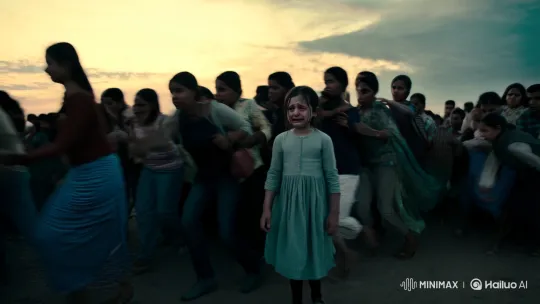 Lost in the Crowd: A Girl's Desperate Journey – AI Generated Video | Hailuo AI