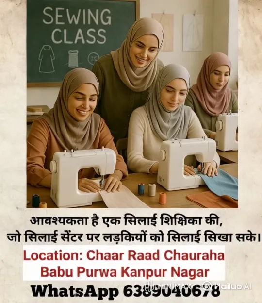 Aesthetic Sewing Class with Focused Women – AI Generated Video | Hailuo AI
