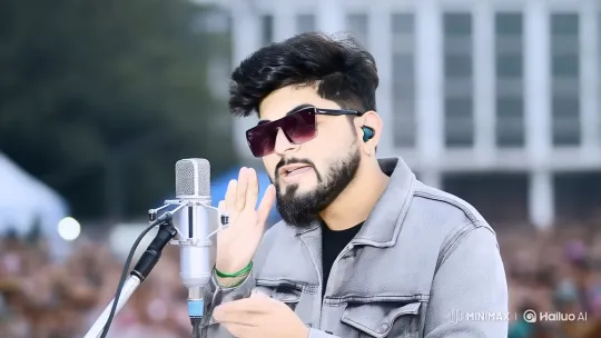 Singing Performer Captivating Audience on Stage – AI Generated Video | Hailuo AI