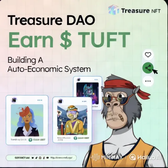 Treasure DAO: High Aesthetic Promo with NFTs and Auto-Economic System – AI Generated Video | Hailuo AI