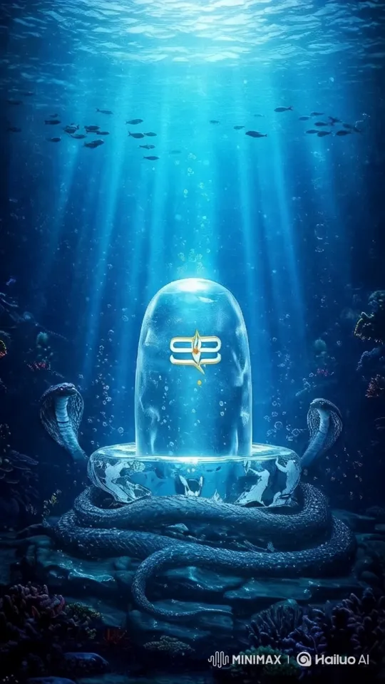 Underwater Dome with Snakes and Vibrant Marine Life – AI Generated Video | Hailuo AI