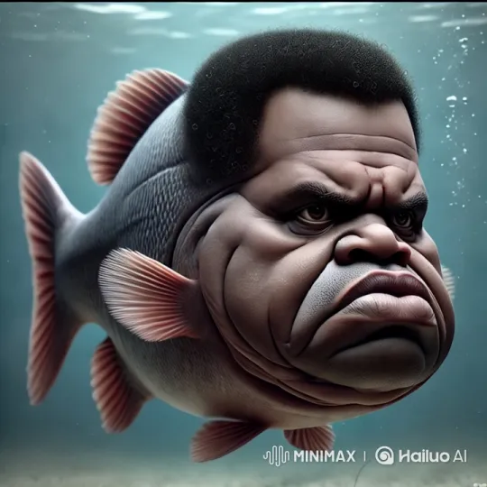 LeBron James Pets a Human-Like Fish in Serene Aquarium – AI Generated Video | Hailuo AI