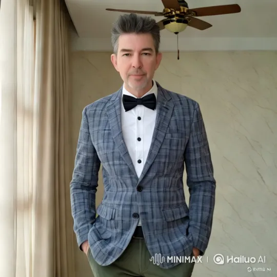 Stylish Man Interacts with Armored Dragon in Artistic Scene – AI Generated Video | Hailuo AI