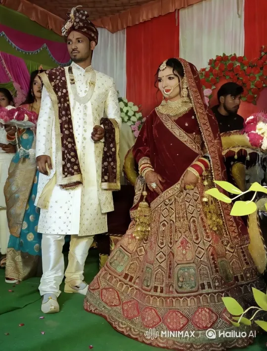Indian Wedding Celebration with Traditional Attire – AI Generated Video | Hailuo AI