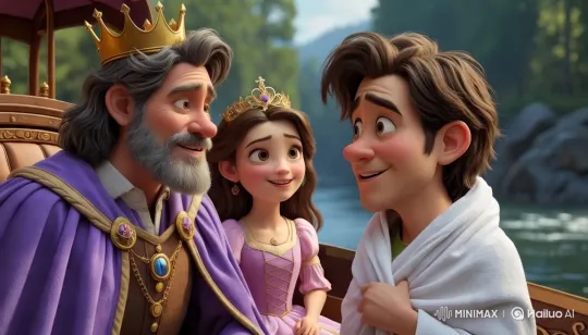 Royal Family Meets a Flustered Boy in Enchanting Forest Setting – AI Generated Video | Hailuo AI