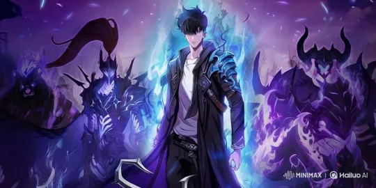Mystical Youth in Dark Outfit Surrounded by Ethereal Creatures – AI Generated Video | Hailuo AI