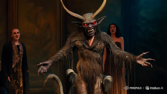 Emma Watson Unmasks as a Demon in Theatrical Performance – AI Generated Video | Hailuo AI