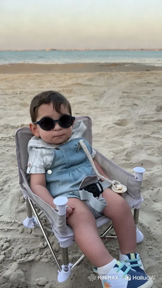 Child's Joyful Play and Dance on the Beach – AI Generated Video | Hailuo AI