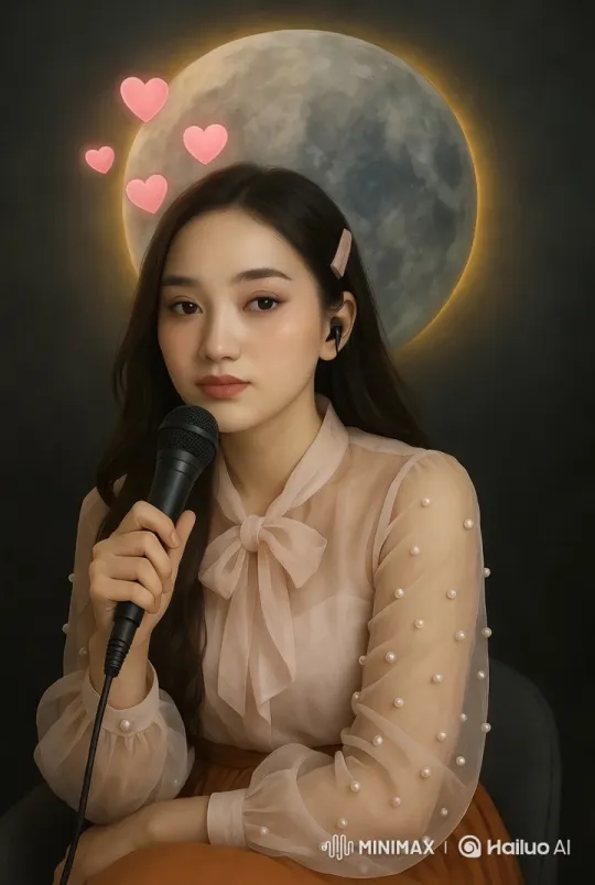 Romantic Singer in Ethereal Moonlit Scene – AI Generated Video | Hailuo AI
