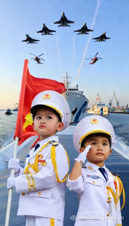 Vietnamese Military Parade: Grand Formation and Aerial Display – AI Generated Video | Hailuo AI