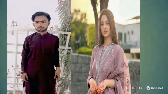 Aesthetic Couple's Intimate Kiss in Nature – AI Generated Video | Hailuo AI