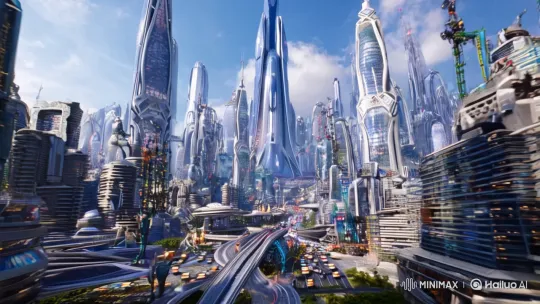 Asian Futuristic Cityscape: A High-Tech Marvel – AI Generated Video | Hailuo AI