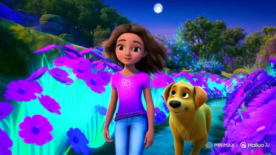 Zainab and Snoo's Enchanted Walk Through a Dreamy Landscape – AI Generated Video | Hailuo AI