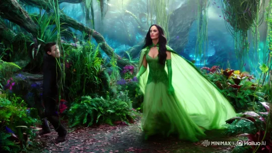 Megan Fox Enchants with Pheromone Kiss in Mystical Forest – AI Generated Video | Hailuo AI