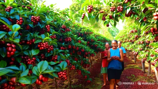 Coffee Plantation Journey: From Bean to Brew – AI Generated Video | Hailuo AI
