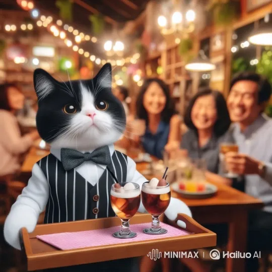The Purring Plate: Whiskers and Coco's Cozy Restaurant Adventure – AI Generated Video | Hailuo AI