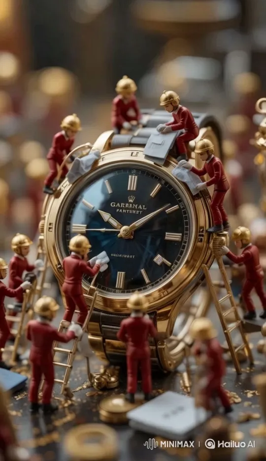 Luxury Watch Maintenance by Miniature Figures – AI Generated Video | Hailuo AI