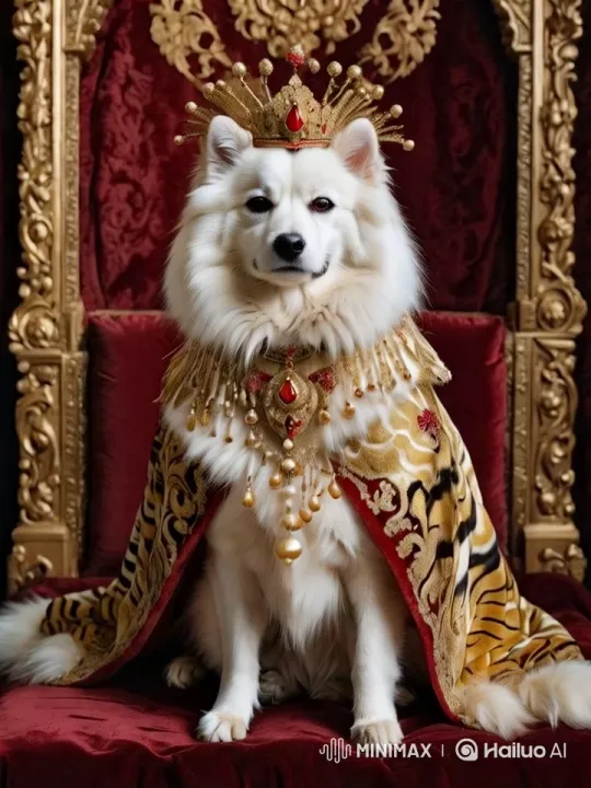 Spitz Bowing Gracefully in Royal Studio Lighting – AI Generated Video | Hailuo AI