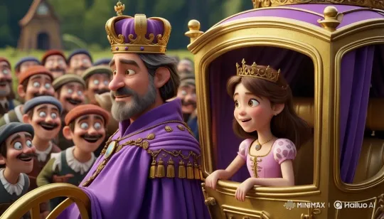 Royal Carriage Arrival with King Gustavo and Princess Isabela – AI Generated Video | Hailuo AI