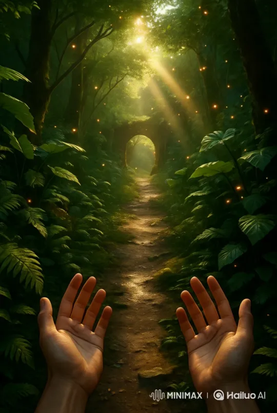 Virtual Jungle Walk: A Peaceful, Looping Experience – AI Generated Video | Hailuo AI
