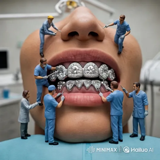 Miniature Cleaners Polish Diamond Grillz with Precision – AI Generated Video | Hailuo AI