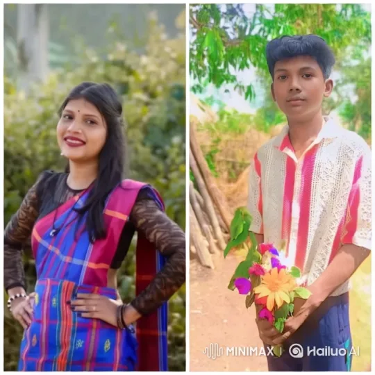 Cultural Elegance and Natural Serenity in Split-Screen Video – AI Generated Video | Hailuo AI