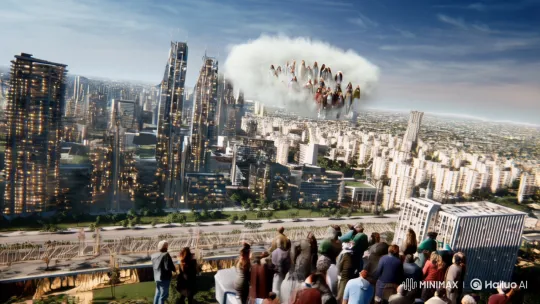 Believers Ascend to Heaven in Futuristic Biblical Miracle – AI Generated Video | Hailuo AI