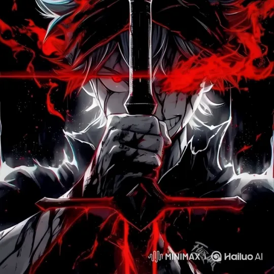 Hero Struggles with Heavy Sword Amid Fiery Flames – AI Generated Video | Hailuo AI