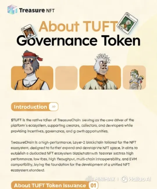 Treasure NFT's TUFT Governance Token Overview – AI Generated Video | Hailuo AI