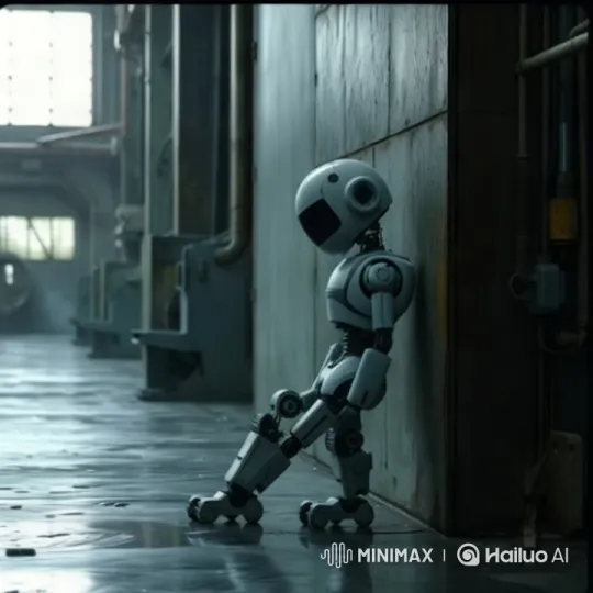 Rust-Weary Robot in Industrial Setting – AI Generated Video | Hailuo AI