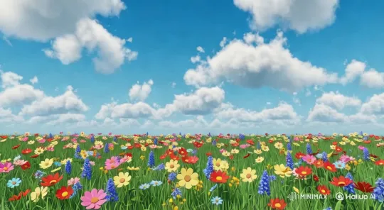 Vibrant Meadow: A 3D Cartoon Journey – AI Generated Video | Hailuo AI