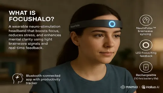 FocusHalo: Innovative Headband for Enhanced Focus and Mental Clarity – AI Generated Video | Hailuo AI