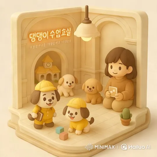 Cozy Daycare Classroom with Engaged Puppies – AI Generated Video | Hailuo AI