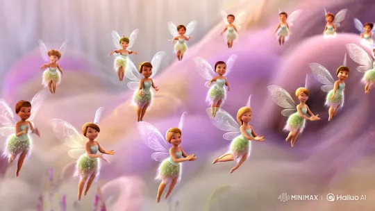 Glittery Tooth Fairies Dance in Enchanting Dreamscape – AI Generated Video | Hailuo AI