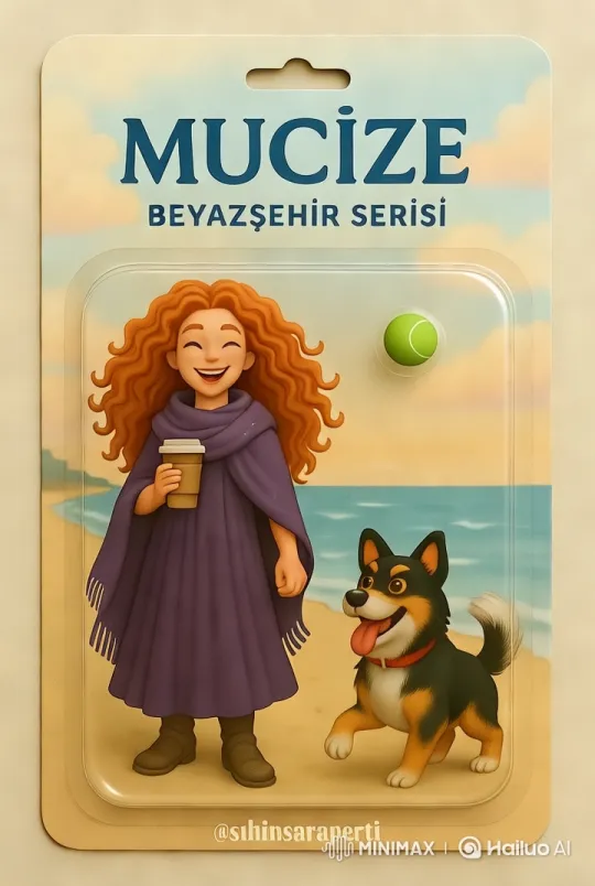 Joyful Woman and Corgi Enjoy Sunset on Pastel Beach – AI Generated Video | Hailuo AI