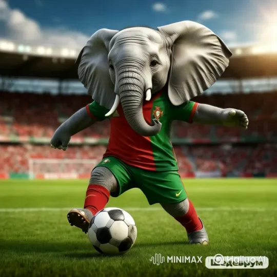 Anthropomorphic Elephant Scores Spectacular Soccer Goal – AI Generated Video | Hailuo AI